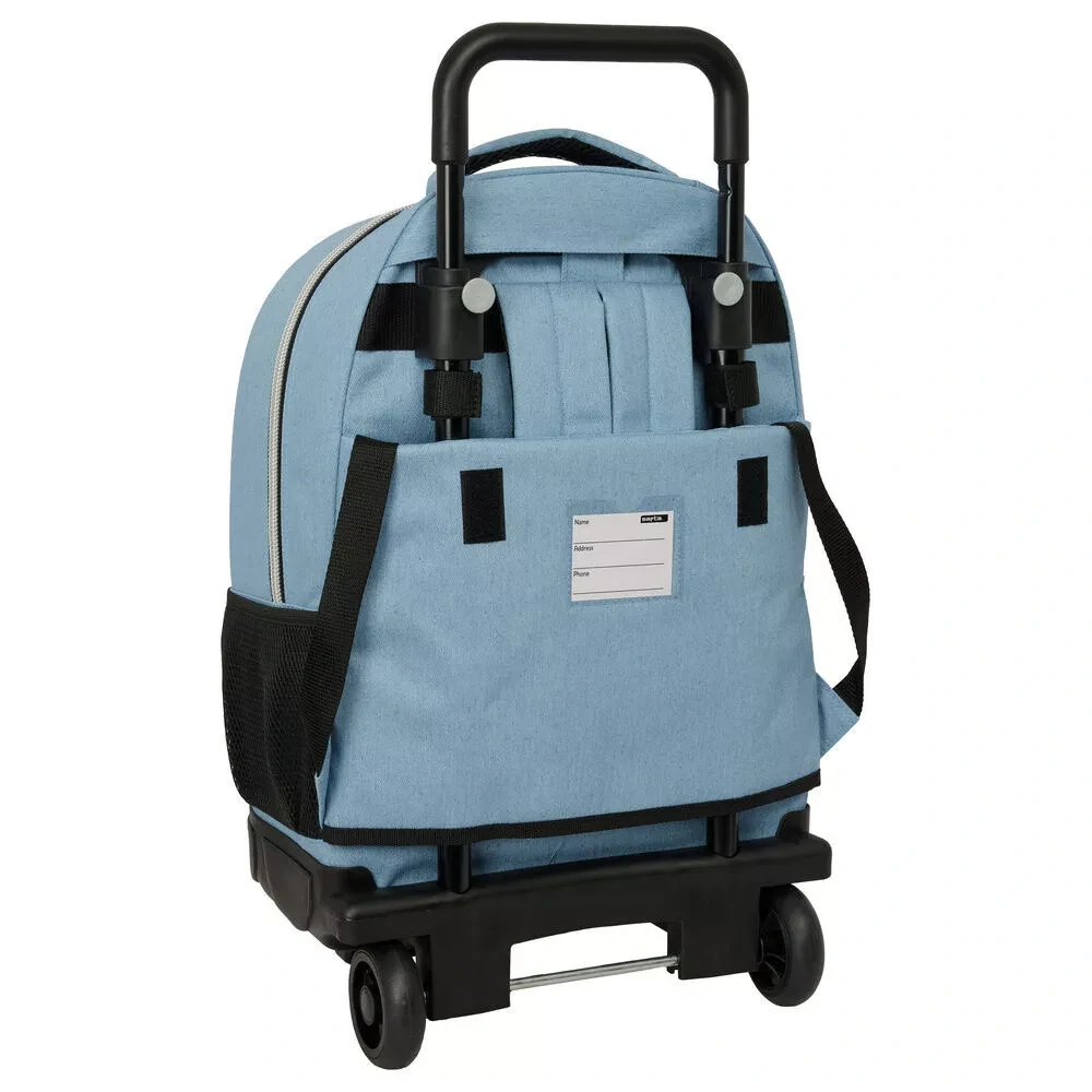 Školská taška na ťahanie LOVCI DÉMONOV denim 45cm