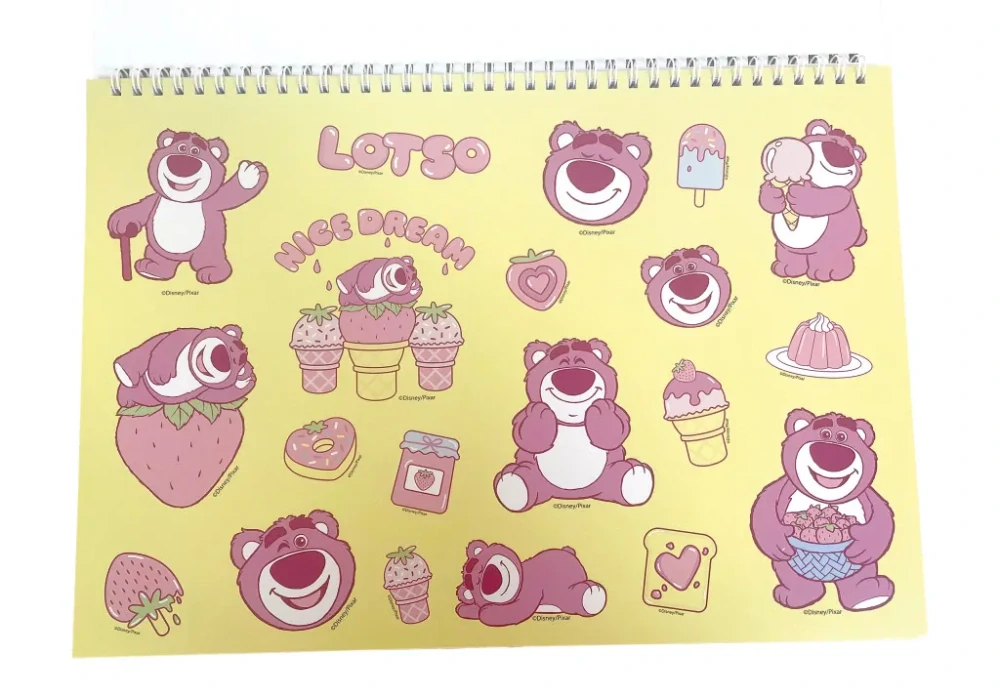 Špirálový skicár + nálepky LOTSO