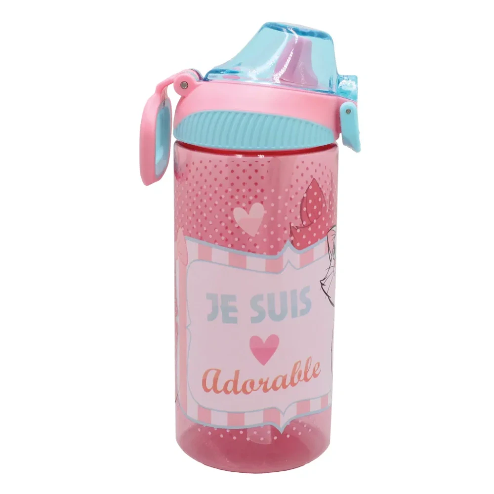 Plastová fľaša MAČIČKA MÁRIA srdiečka (450ml)