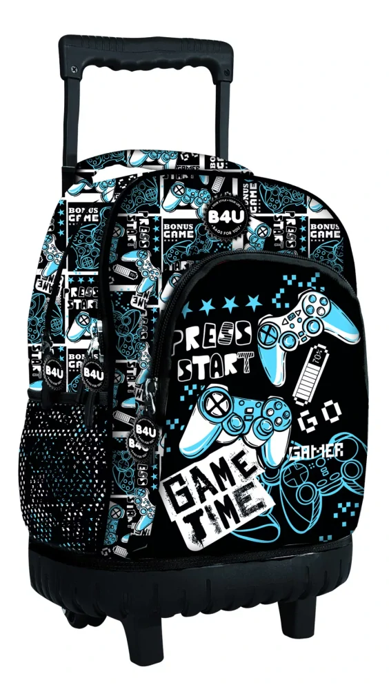 Školská taška na ťahanie GAMER press 44cm