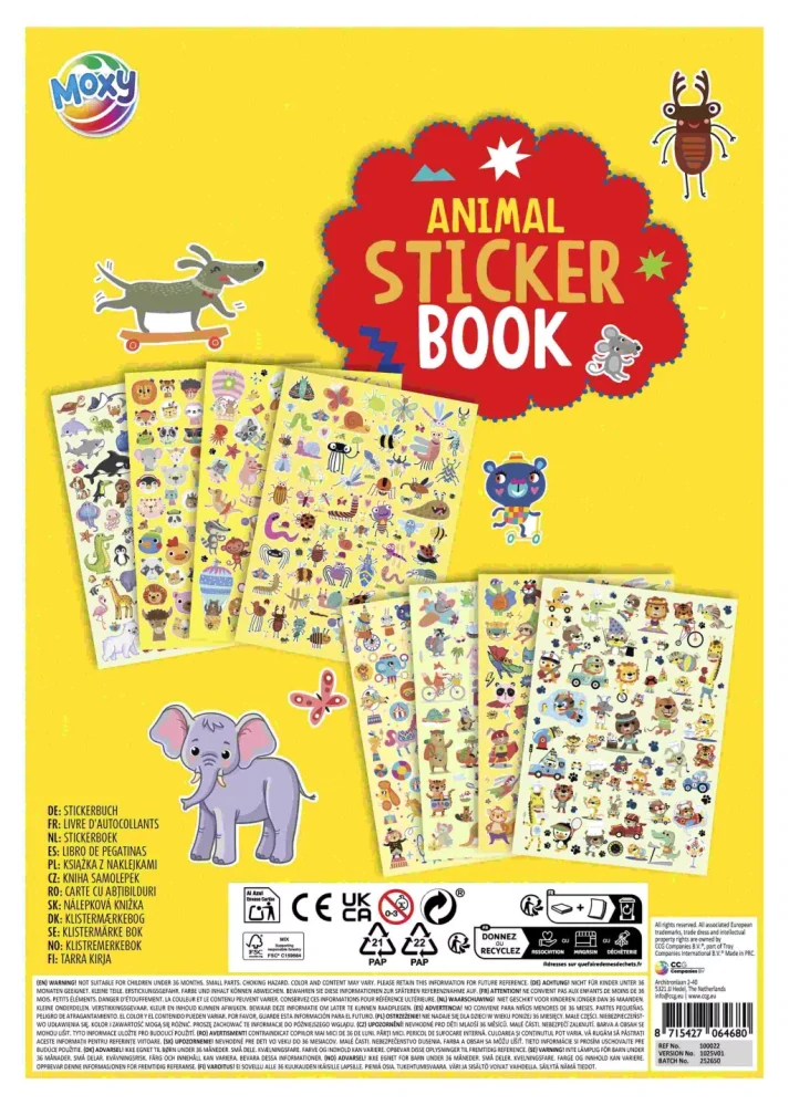 Nálepkový album ZVIERATKÁ