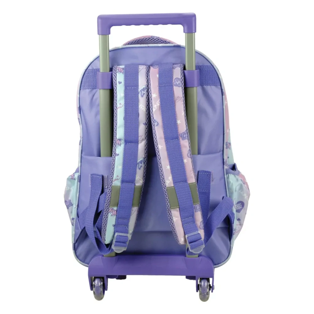 Školská taška na ťahanie LOVCI DÉMONOV purple 46cm