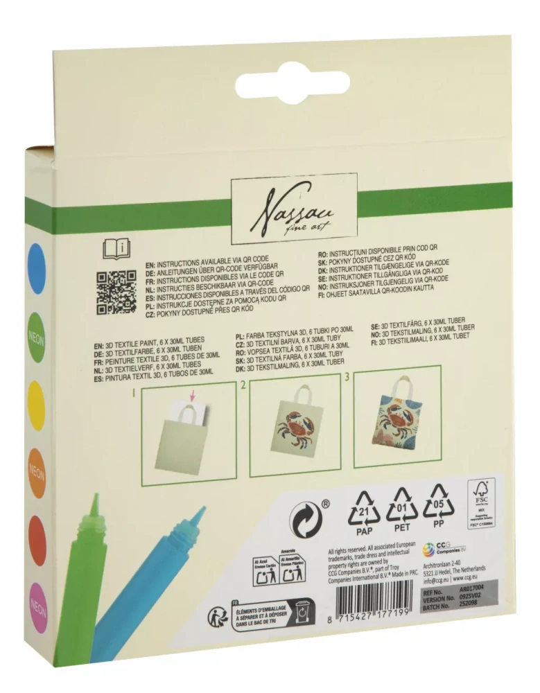 Farby na textil neónové