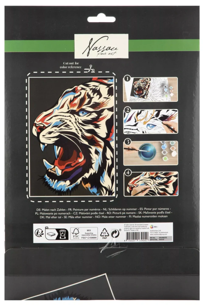 Maľovanie podľa čísel TIGER