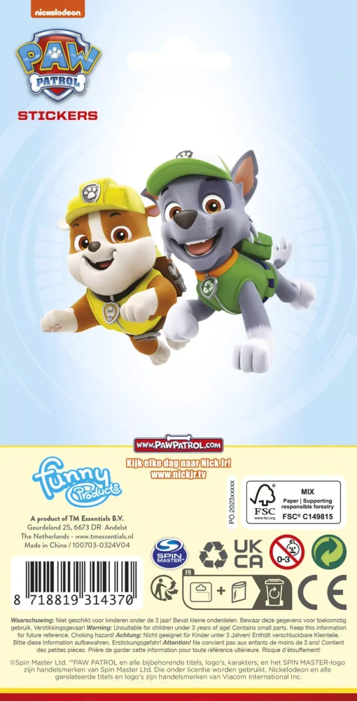Nálepky PAW PATROL