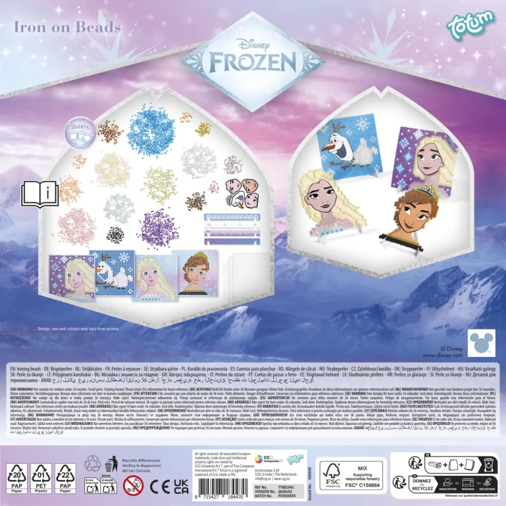 Nažehľovacie korálky FROZEN