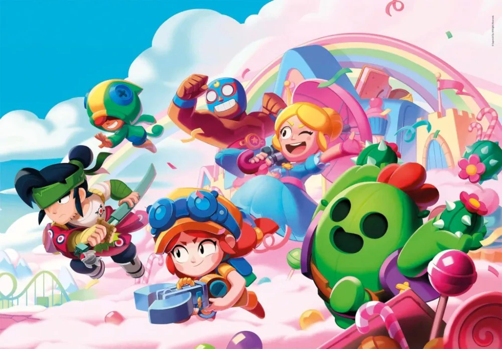 Puzzle 180 dielikov BRAWL STARS rainbow