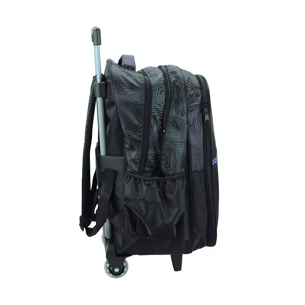 Školská taška na ťahanie LOVCI DÉMONOV black 46cm