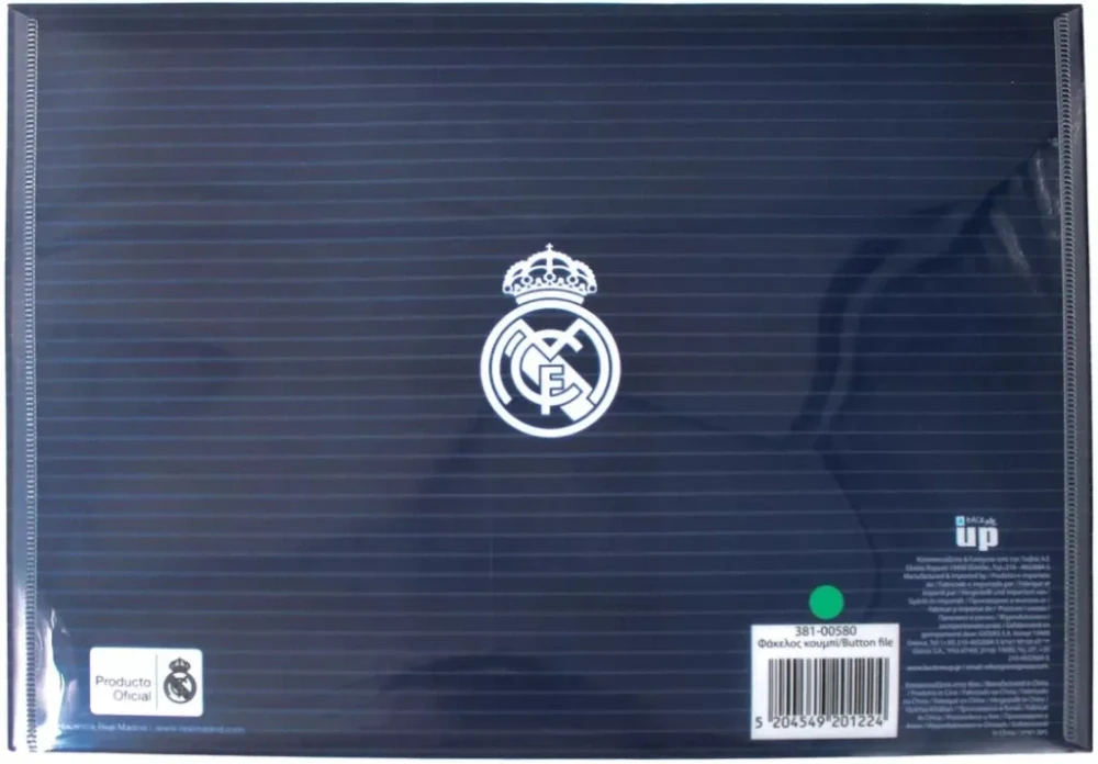 Folder A4 REAL MADRID blue