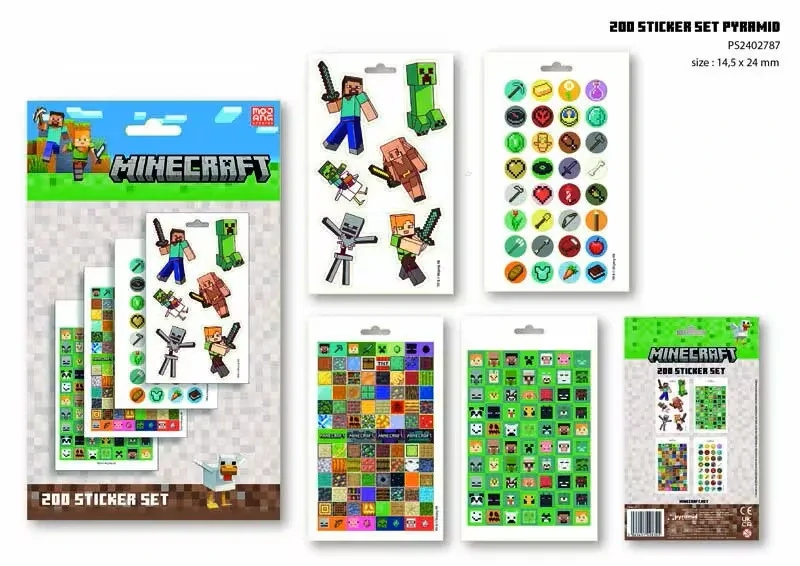 Sada nálepiek MINECRAFT