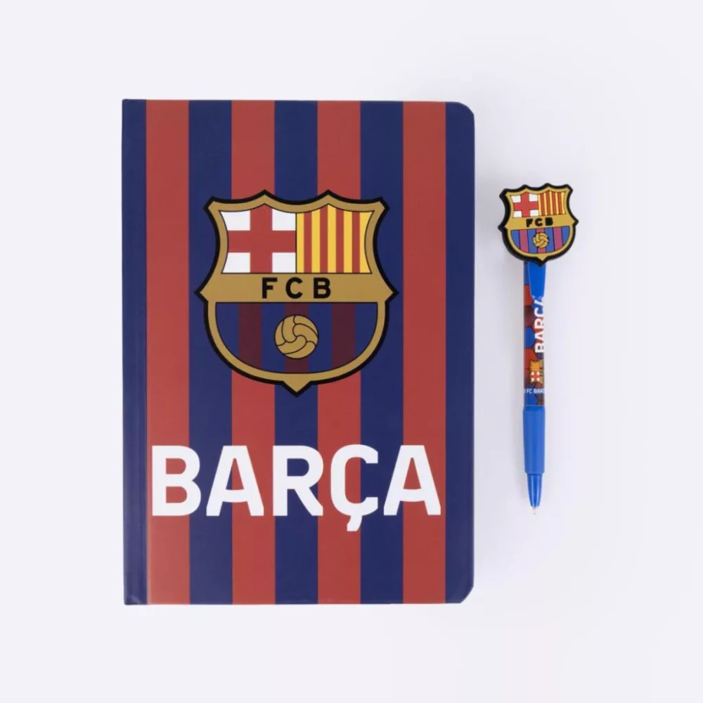 Zápisník s perom FC BARCELONA