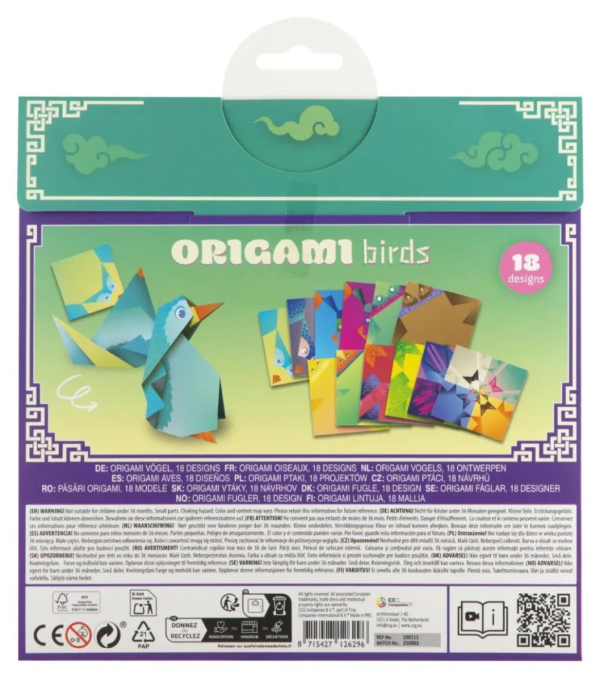 Papierové origami VTÁKY