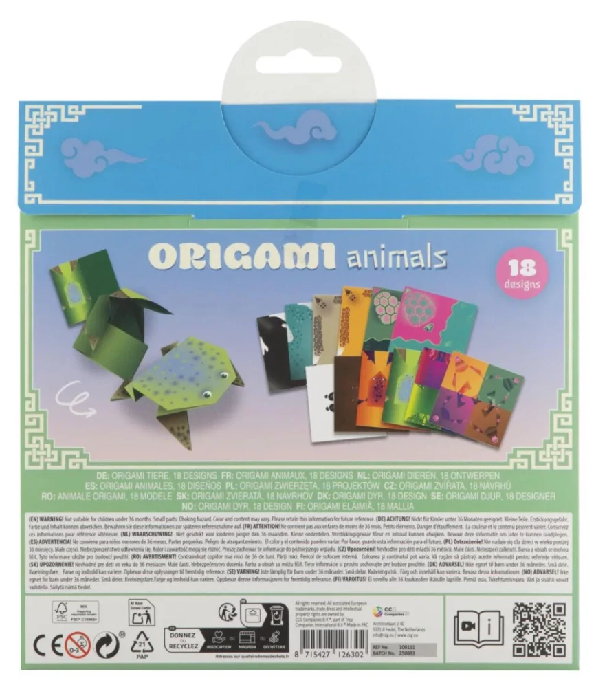 Papierové origami ZVIERATÁ