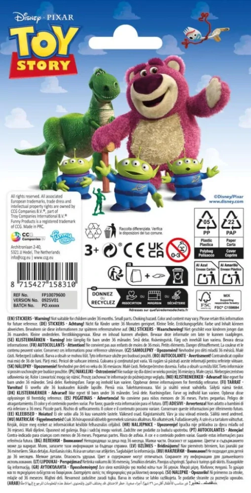 Nálepky TOY STORY