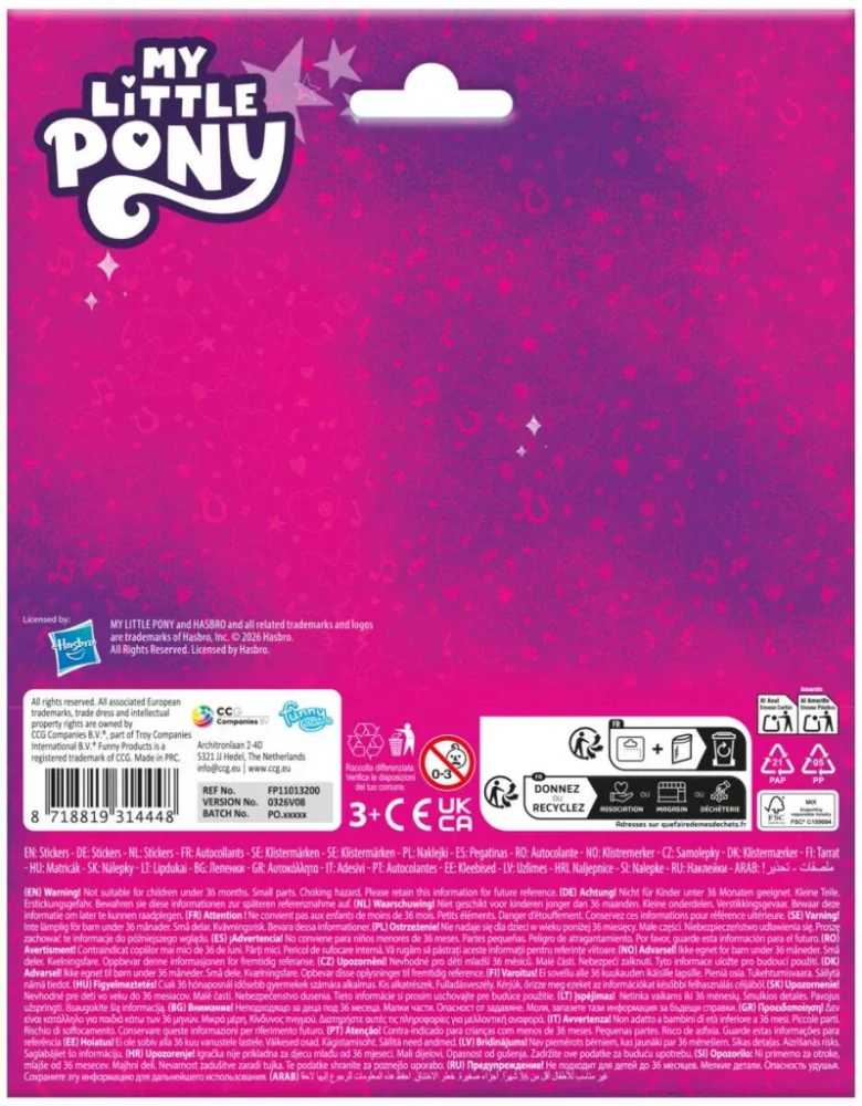 Nálepky MY LITTLE PONY