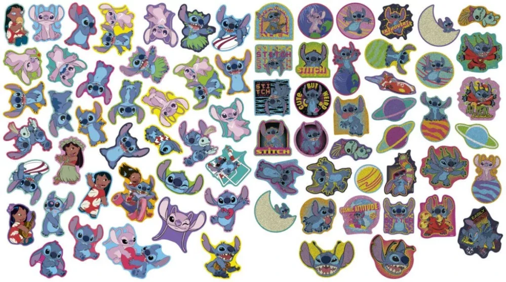Sada nálepiek LILO A STITCH (75ks)