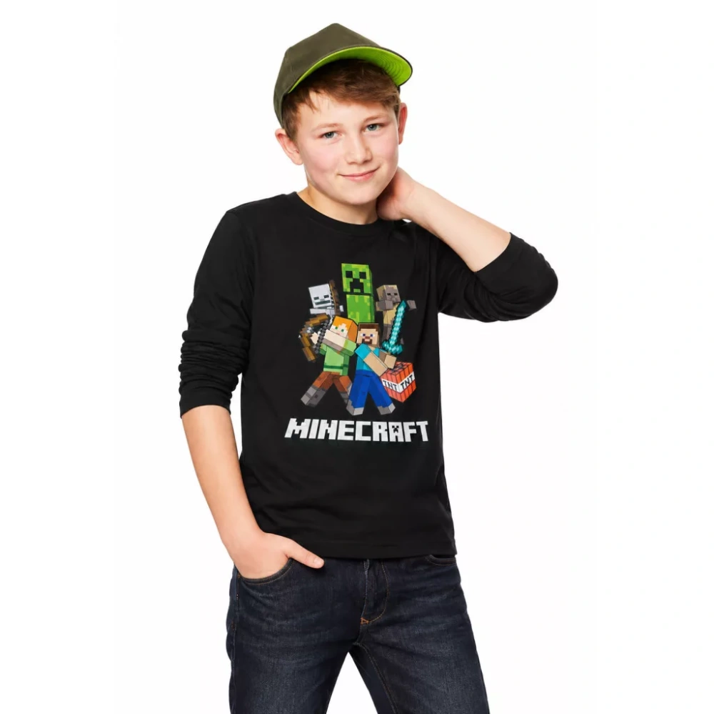 Tričko s dlhým rukávom MINECRAFT battle - 9r.