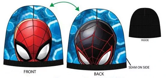 Čiapka SPIDERMAN čierna - veľ.54