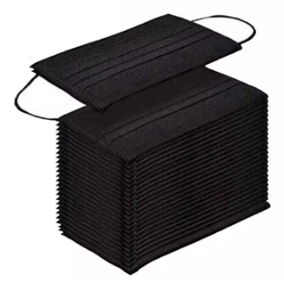 Jednorázové rúška 10ks čierne