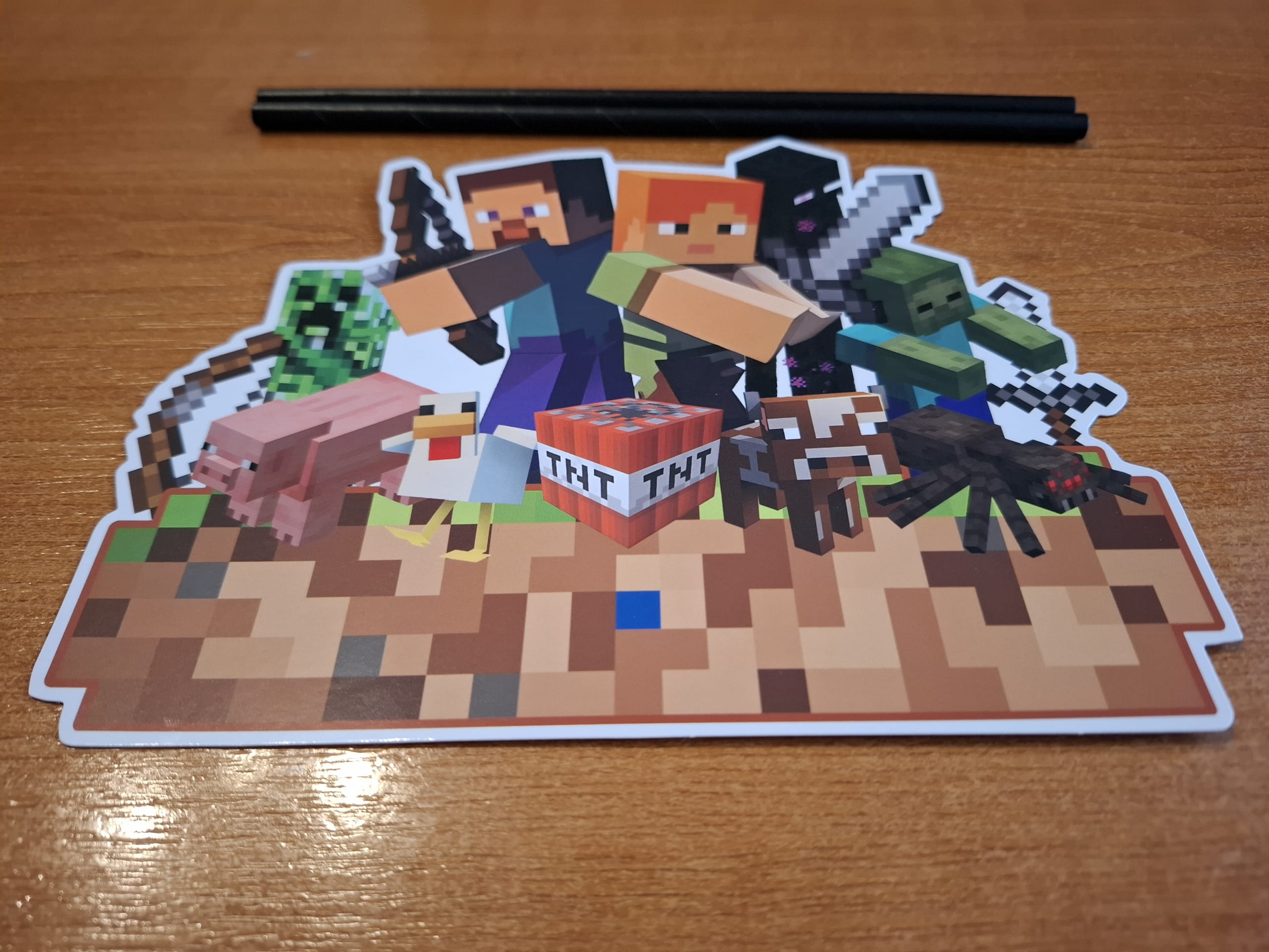 Tortový zápich MINECRAFT 01 