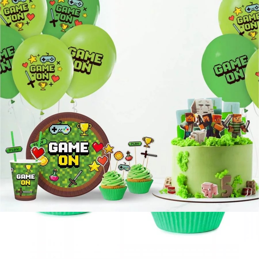 Tortový zápich MINECRAFT doplnky (8ks)