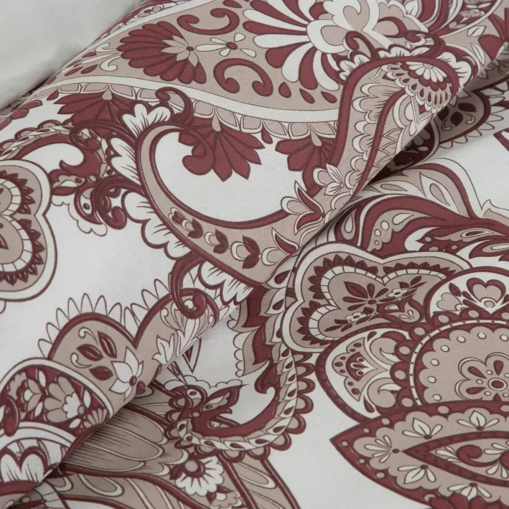 Bavlnené obliečky 140x200 AVINION 04 bordová