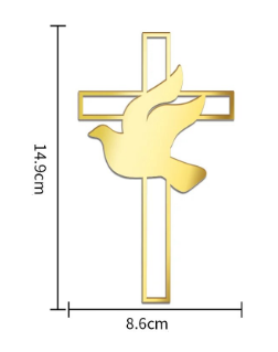 Tortový zápich KRÍŽIK holubica