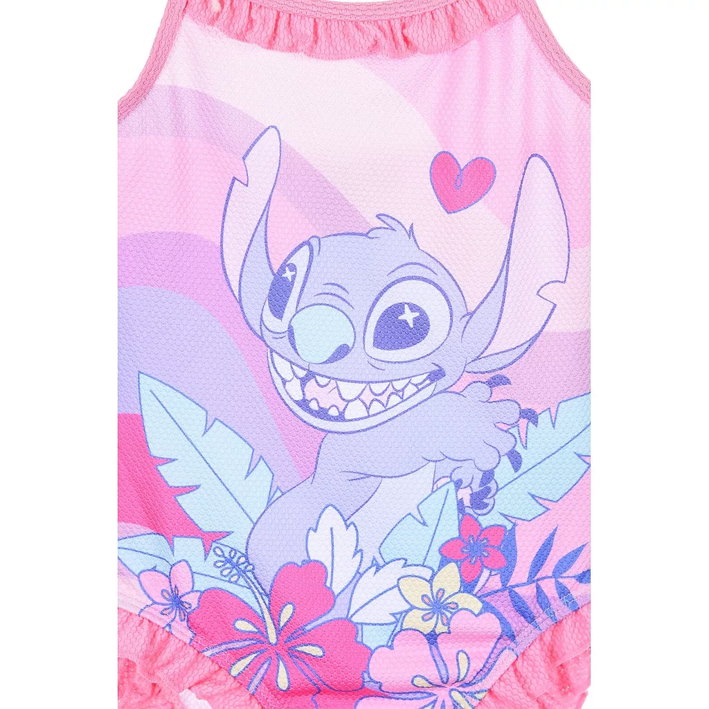 Dievčenské plavky LILO A STITCH ružové - 3r.