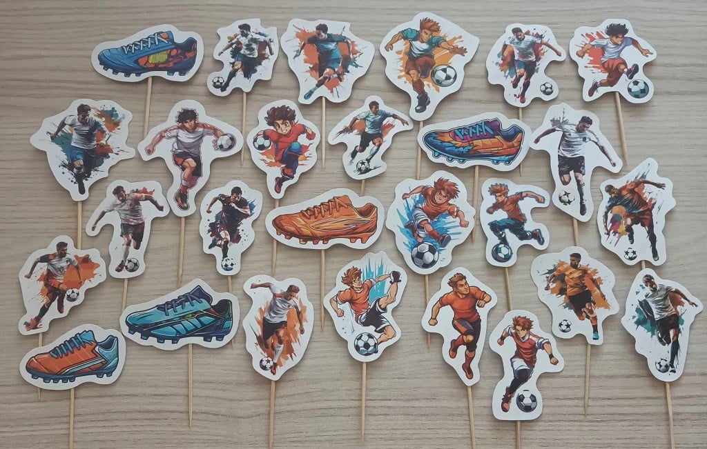 Tortový zápich FUTBAL (15ks)