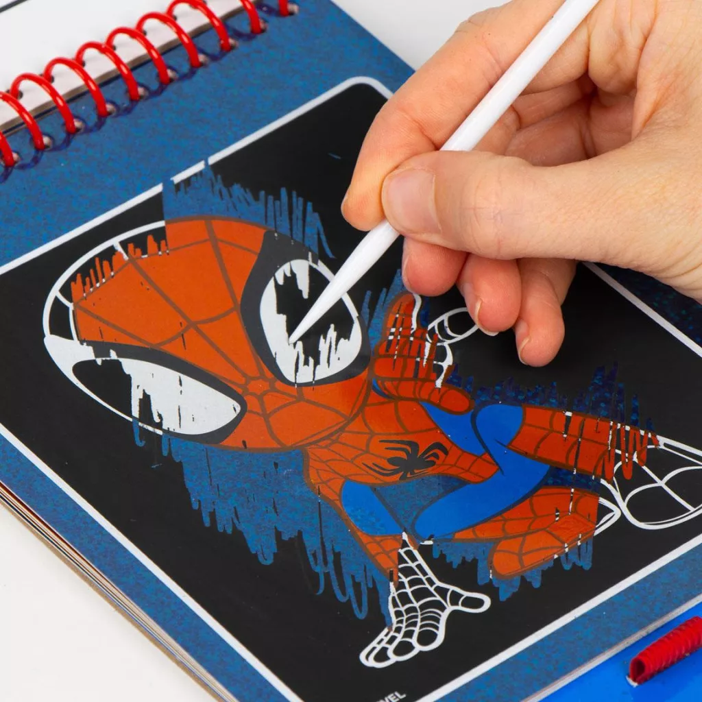 Vyškrabávací notes SPIDERMAN Spidey