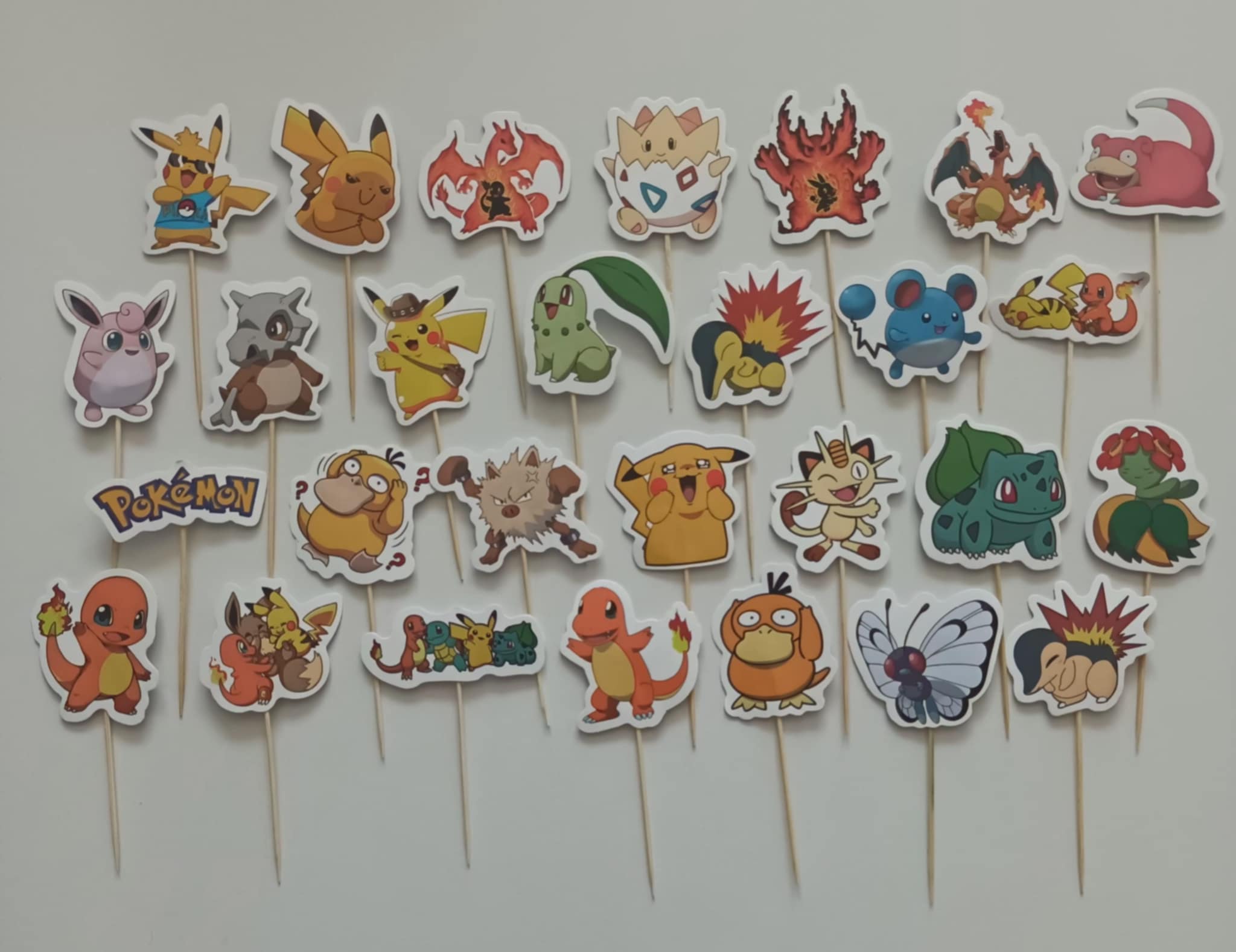 Tortový zápich POKÉMON 01 (15ks)