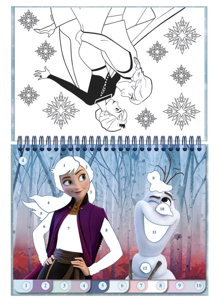 Nálepkové puzzle FROZEN