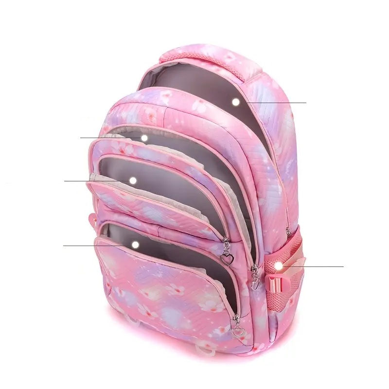 Školská taška LILO A STITCH fialová 43cm