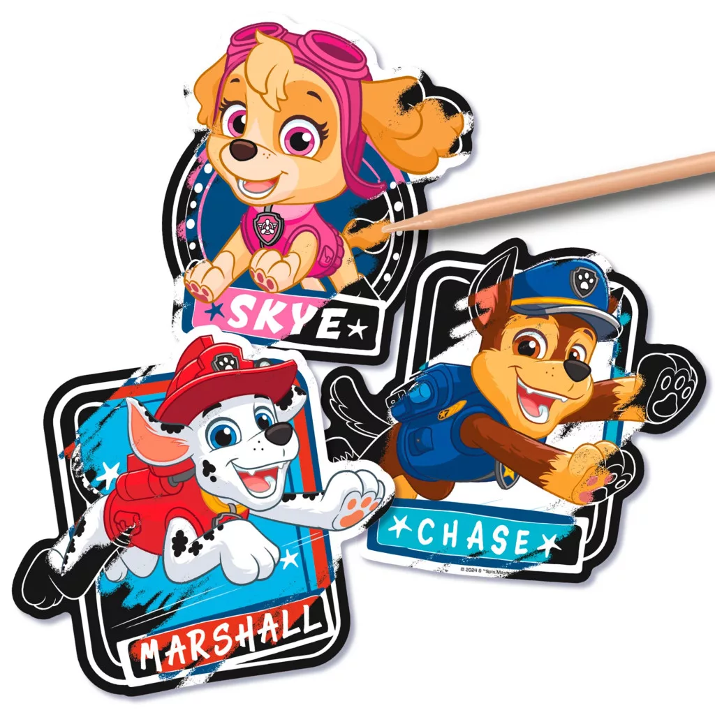 Vyškrabávanie nálepiek PAW PATROL
