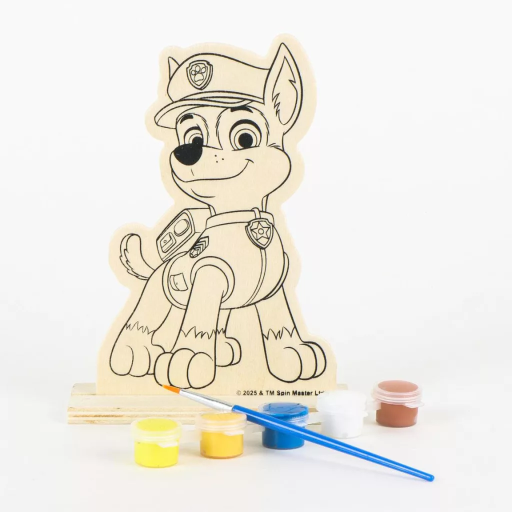 Maľovanie na drevo PAW PATROL Chase