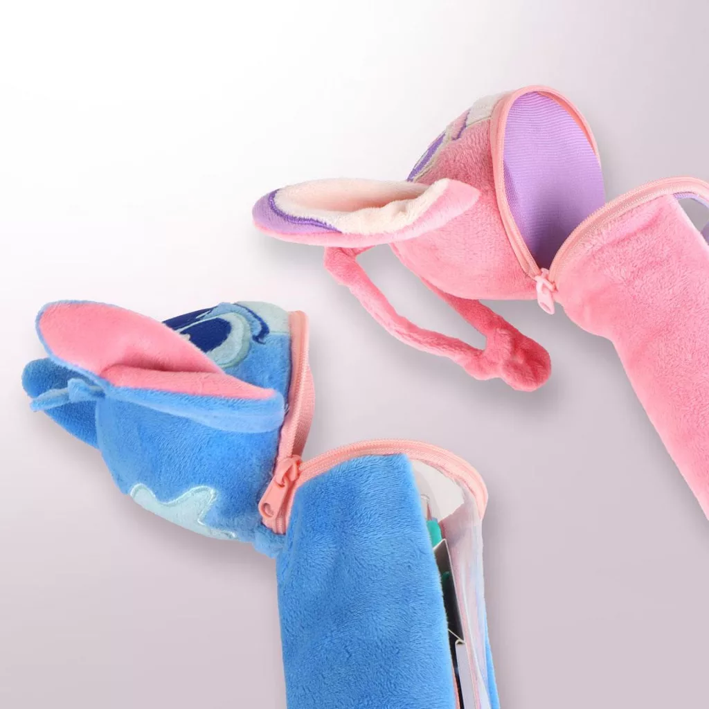 Plyšový plnený peračník LILO A STITCH pink