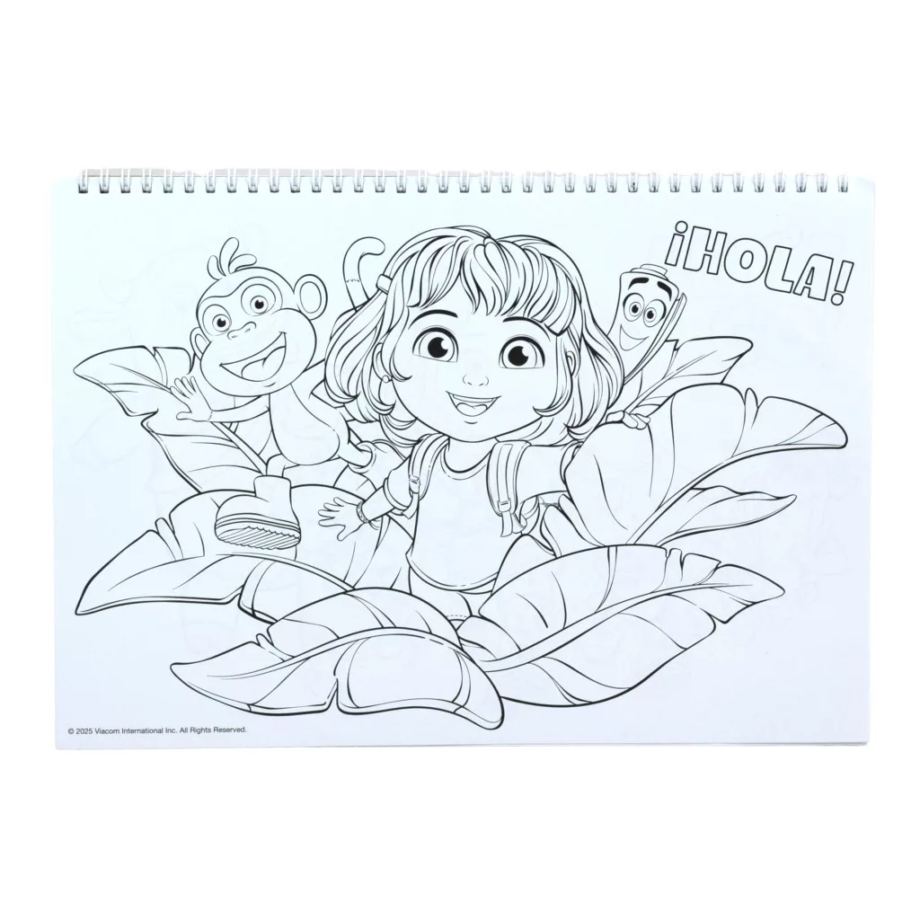 Špirálový skicár + nálepky DORA