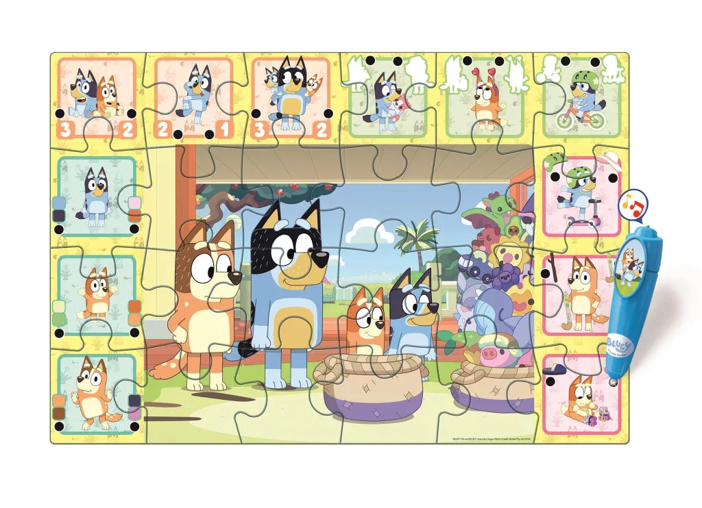 Interaktívne puzzle 24 dielikov BLUEY