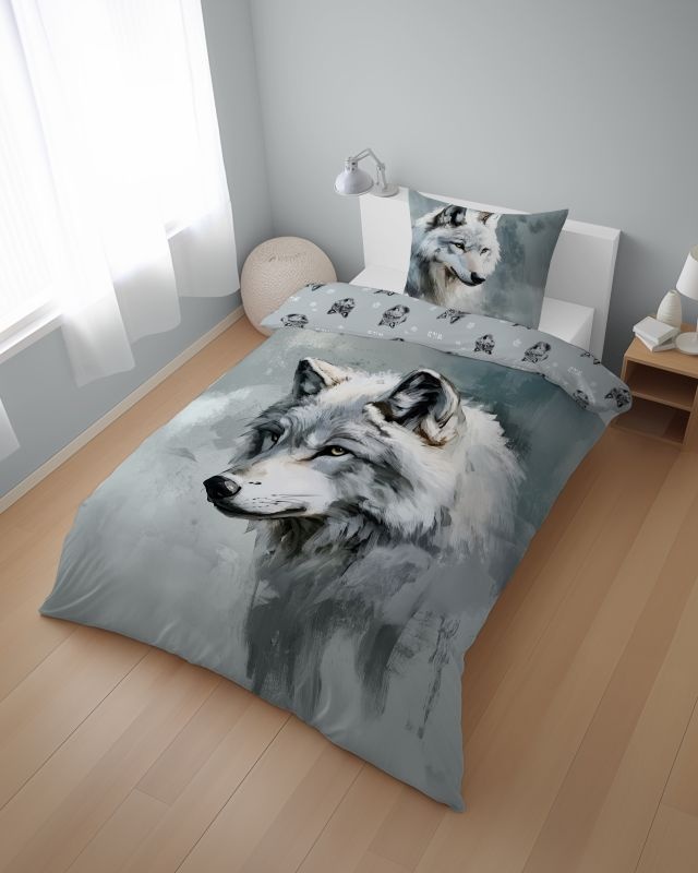 Obliečky 140x200 VLK akvarel
