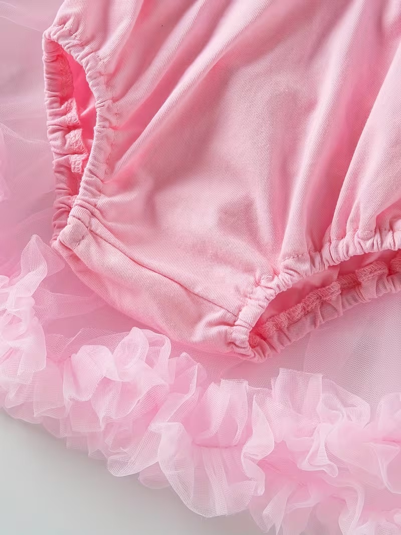 Detská tu tu Dolly sukňa BABY bledo ružová - veľ.80 (9-12mes.)