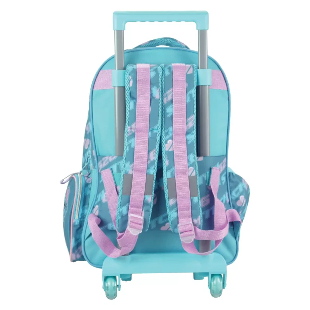 Školská taška na ťahanie LILO A STITCH modrá 46cm