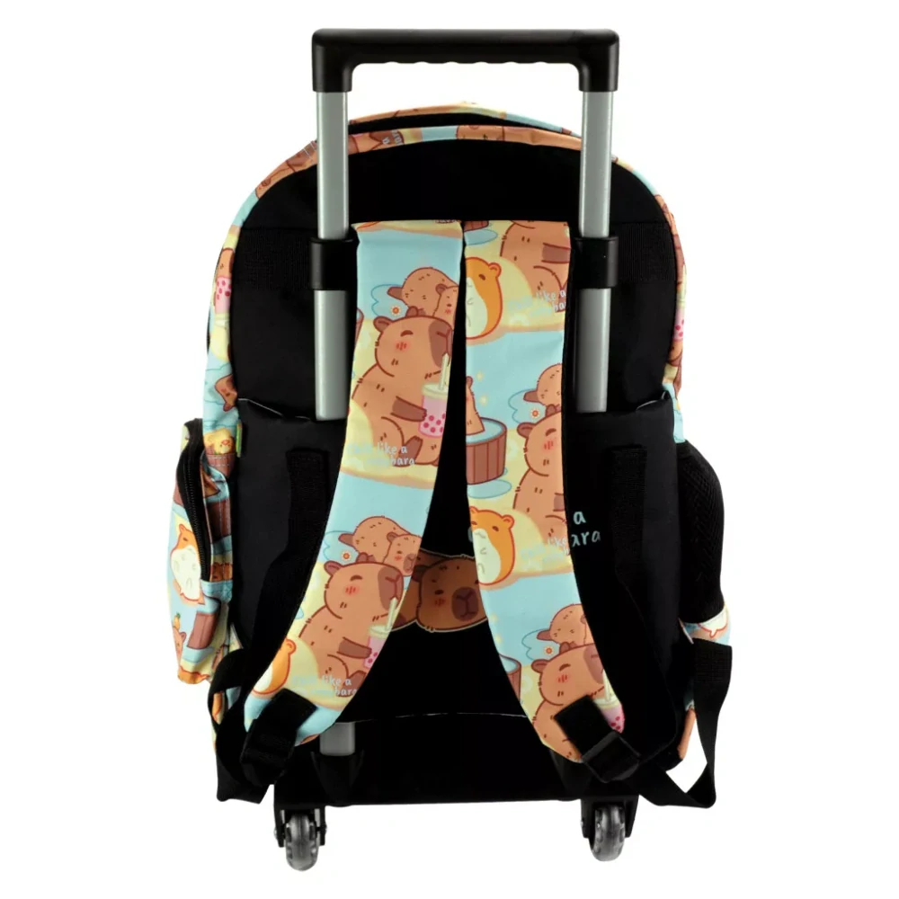 Školská taška na ťahanie KAPYBARA 42cm