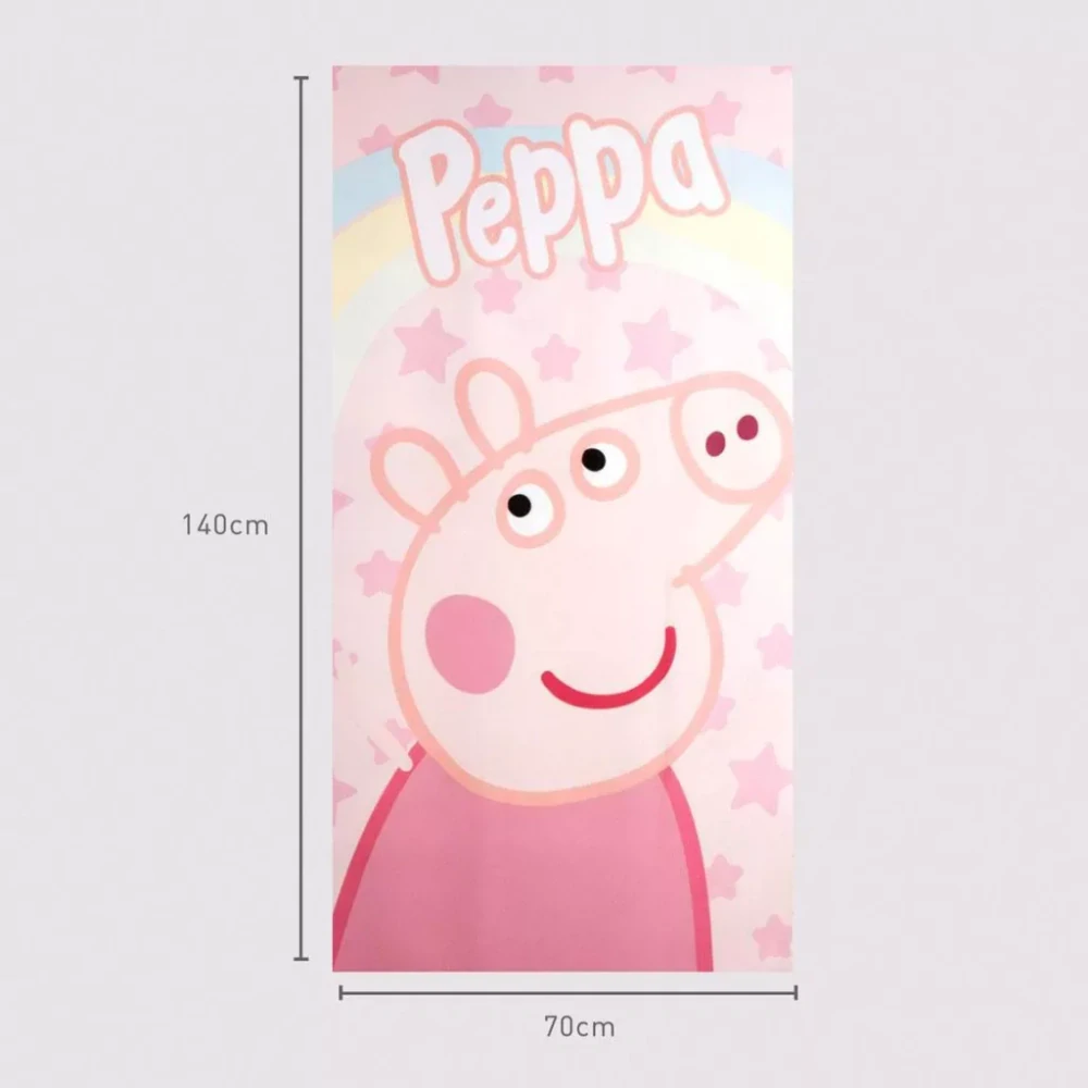 Osuška 70x140 PEPPA PIG hviezdičky (rýchloschnúca)