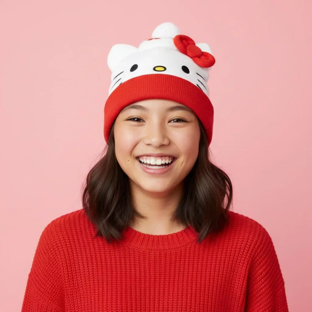 Čiapka HELLO KITTY vianoce