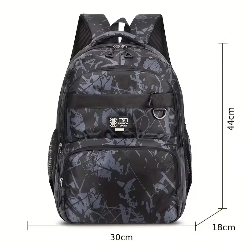 Školská taška FASHION SPORT modrá 44cm