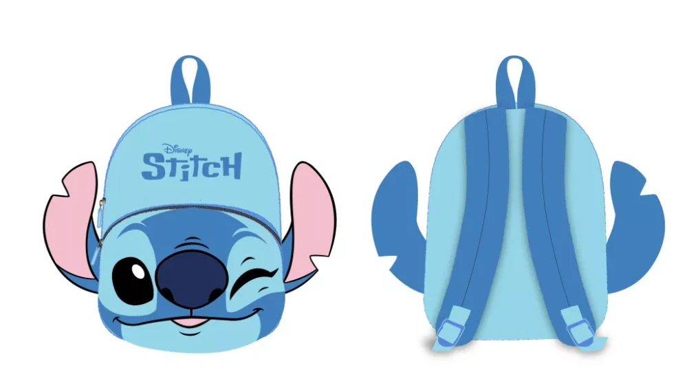3D plyšový ruksak LILO A STITCH modrý 30cm