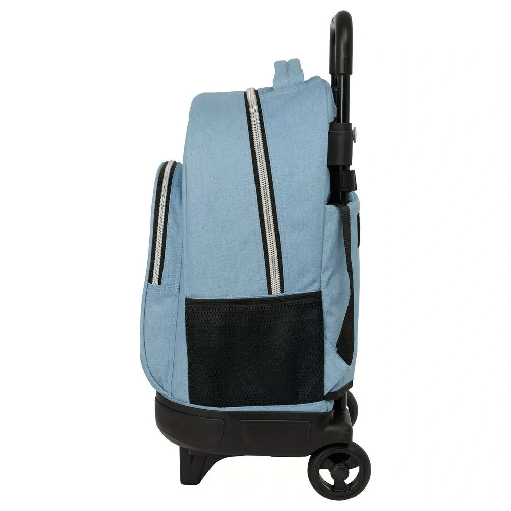 Školská taška na ťahanie LOVCI DÉMONOV denim 45cm
