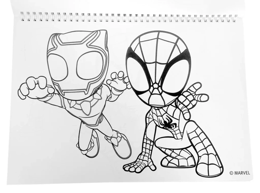 Špirálový skicár + nálepky SPIDERMAN Spidey