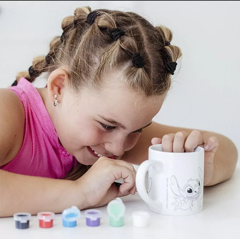 Porcelánový hrnček na maľovanie LILO a STITCH