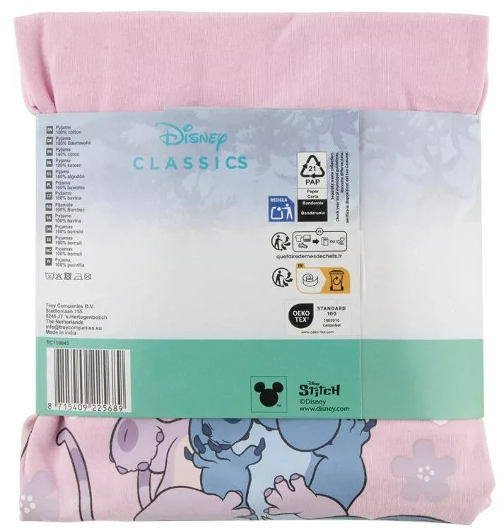 Dlhé pyžamo LILO A STITCT happy - 3/4r.